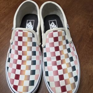 Vans Multicolor Checkerboard Slip-Ons